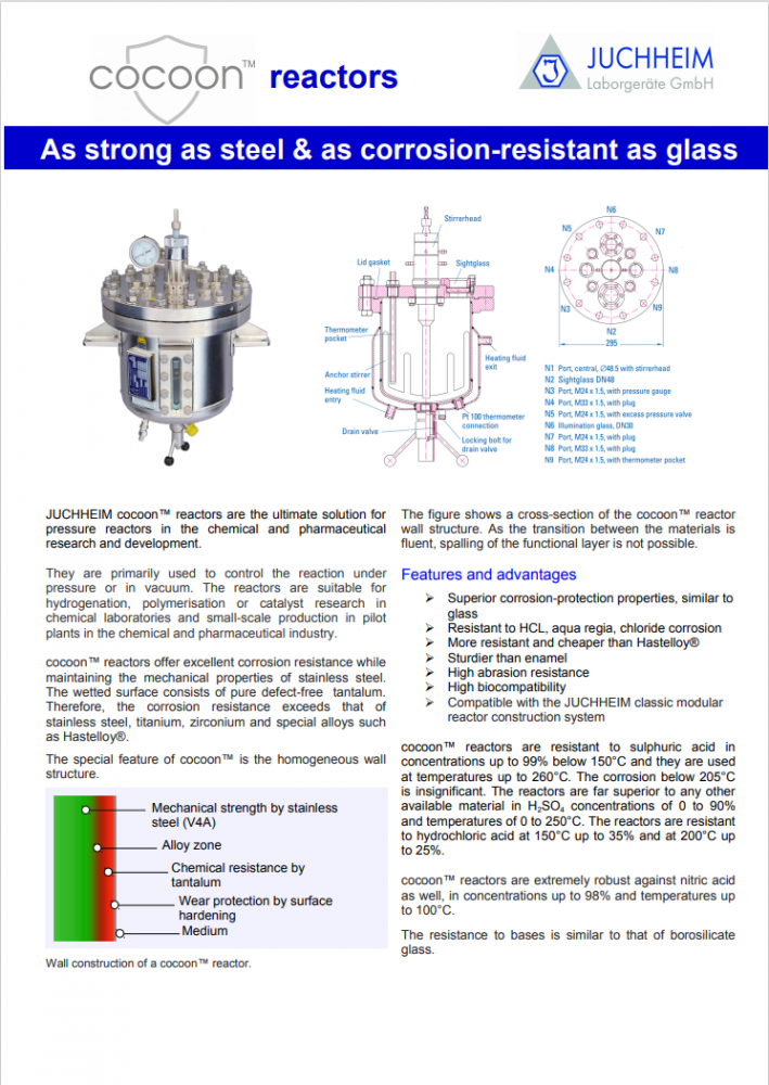 德国Juchheim Flyer cocoon Reaktoren--As strong as st